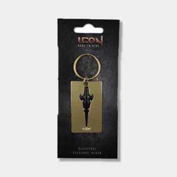 ICON Framed Gold Black Dagger Keyring