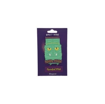 Green Ghost Train With Charm Magnet - Glow In The Dark