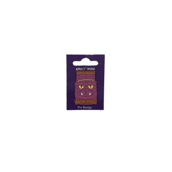 Purple Ghost Train Pin Badge