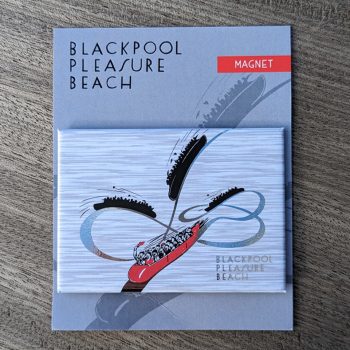 Red Rollercoaster - Foil Magnet