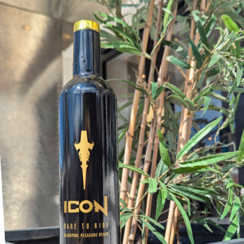 ICON Black Wine Bottle Metal
