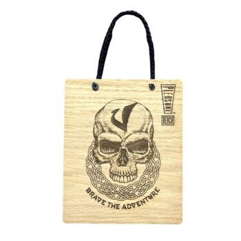 Valhalla Wooden Skull Celtic Dangler