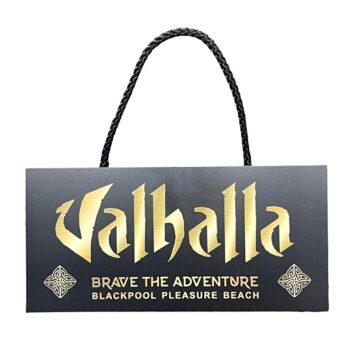 Valhalla Wooden Rope Sign