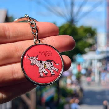 Pleasure Beach - Red Cow Keyring
