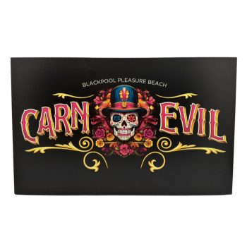 Fright Night Carnevil Black Plaque