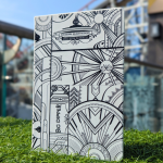 Big Dipper Black & White Art Deco Notebook