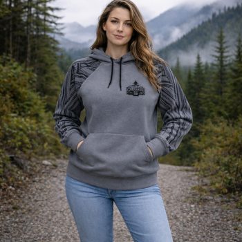 Big Dipper Grey Tattoo Sleeve Hoody