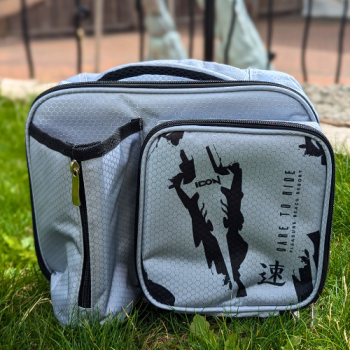 Icon Grey & Black Lunch Bag With Bottle Holder