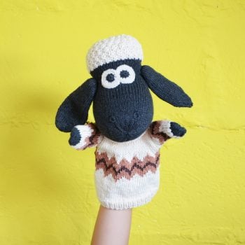 Shaun The Sheep Knitted Hand Puppet