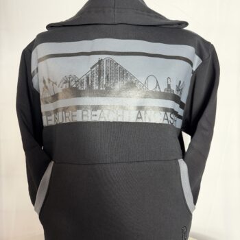 Pleasure Beach Skyline Black Hoody