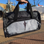 Icon Grey & Black Holdall