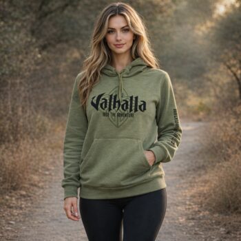 Valhalla Crest Kahki Hoody