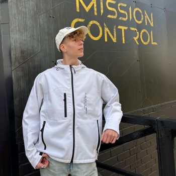 Launch Pad White Soft Shell Jacket
