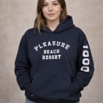 Pleasure Beach Resort Puff Sleeve Hoodie