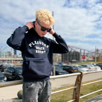 Pleasure Beach Resort Puff Sleeve Hoodie