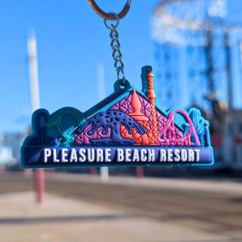 Pleasure Beach Resort Skyline Keyring