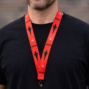 ICON RED & BLACK LANYARD