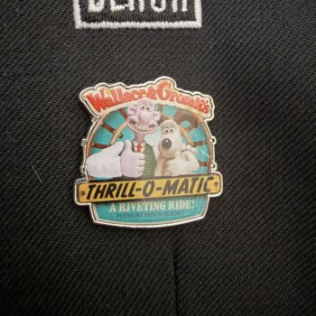 W&G THRILL-O-MATIC PIN BADGE
