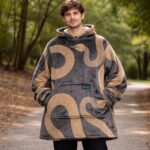 Aviktas Snakeskin Multi Colour Sherpa Hoodie