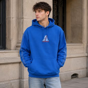 Big One Blue Track Hoody