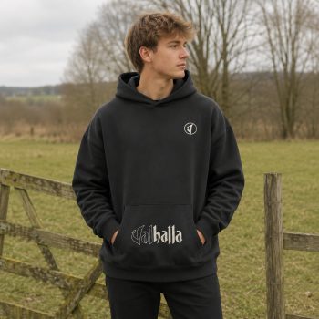 Valhalla Black Puff Oversized Hoody