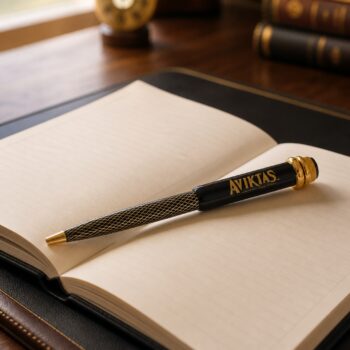 Aviktas Metal Ball Pen Black Gold