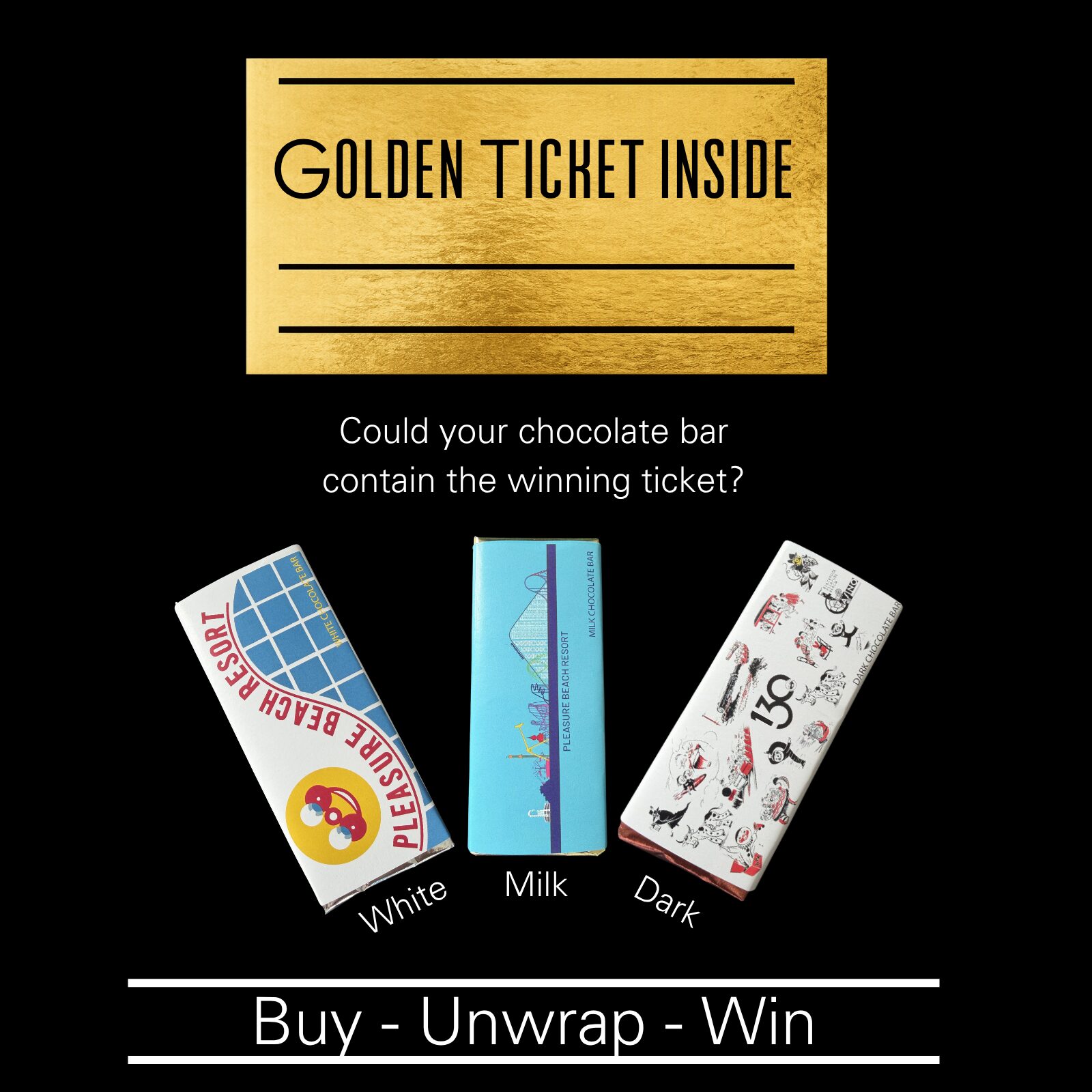Golden Ticket Choc Bar Online