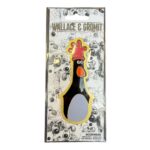 Wallace and Gromit Feathers Metal Bookmark