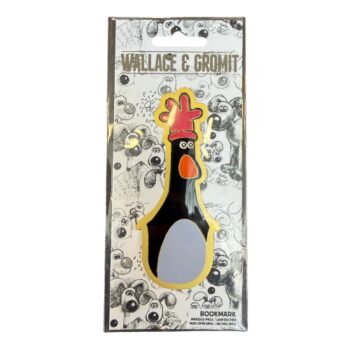 Wallace and Gromit Feathers Metal Bookmark