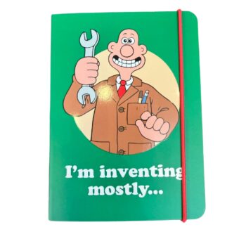 Wallace and Gromit A6 Notebook Wallace Inventing