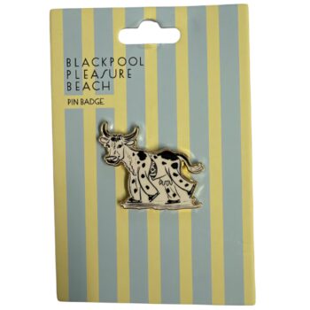 Mr Funshine Cow Enamel Pin Badge