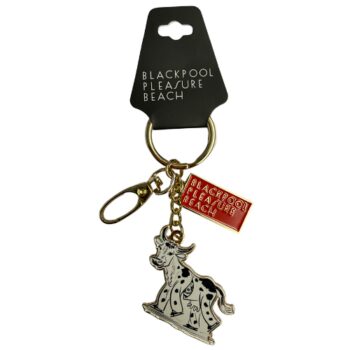 Mr Funshine Cow Keyring