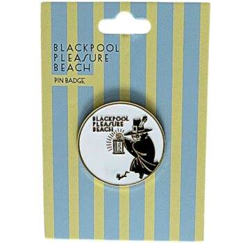 Mr Funshine Witch Lantern Pin Badge