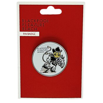 Mr Funshine Cowboy Round Pin Badge
